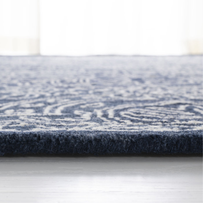 Lauren Ralph Lauren Etienne HandTufted Wool Navy/Ivory Area Rug